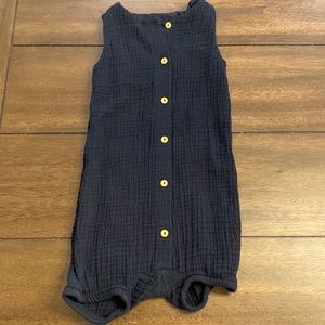 H&M organic cotton gauzy romper